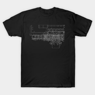 Turkey Loading Apparatus Vintage Patent Hand Drawing T-Shirt